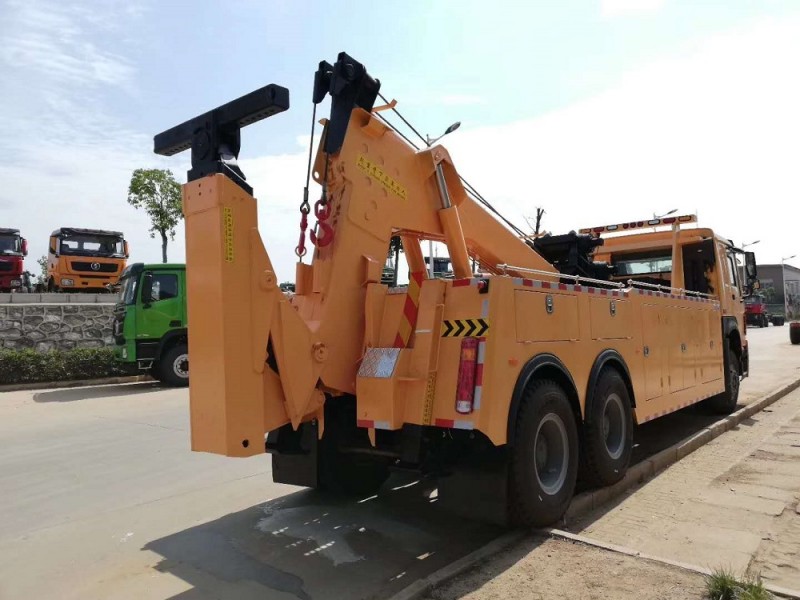 豪沃后八輪清障車拖吊聯體（一拖一）清障車