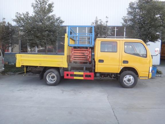 東風雙排座8-10米平臺升降高空作業車 東風雙排座8-10米平臺升降高空作業車圖片