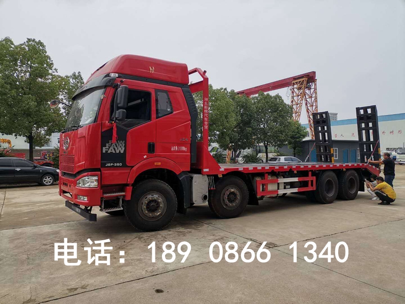 解放J6前四后八平板運輸車 解放J6前四后八平板運輸車圖片