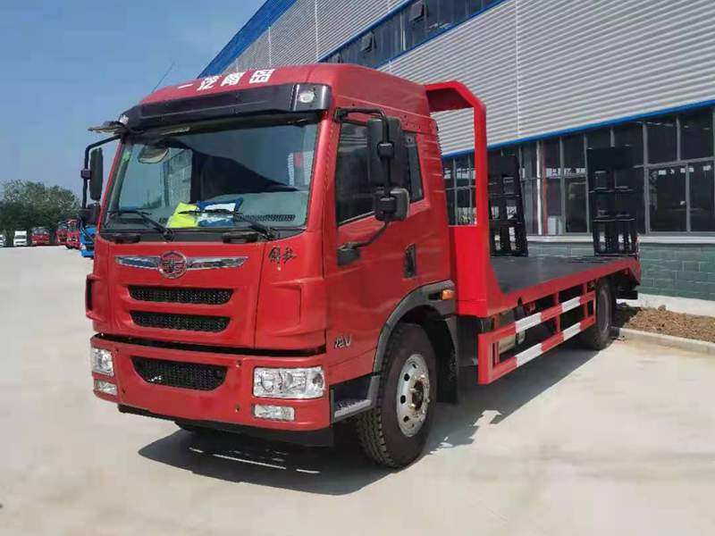 解放龍V單橋平板運輸車